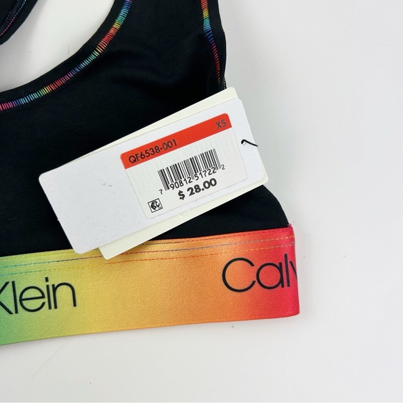 Calvin Klein Pride Unlined Modern Cotton Bralette Size X-Small - Picture 2 of 3